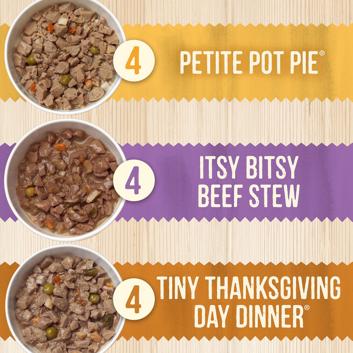 Merrick Lil-Plates Mini Medley Wet Dog Food Variety Pack. 3.5-oz tub. case of 12