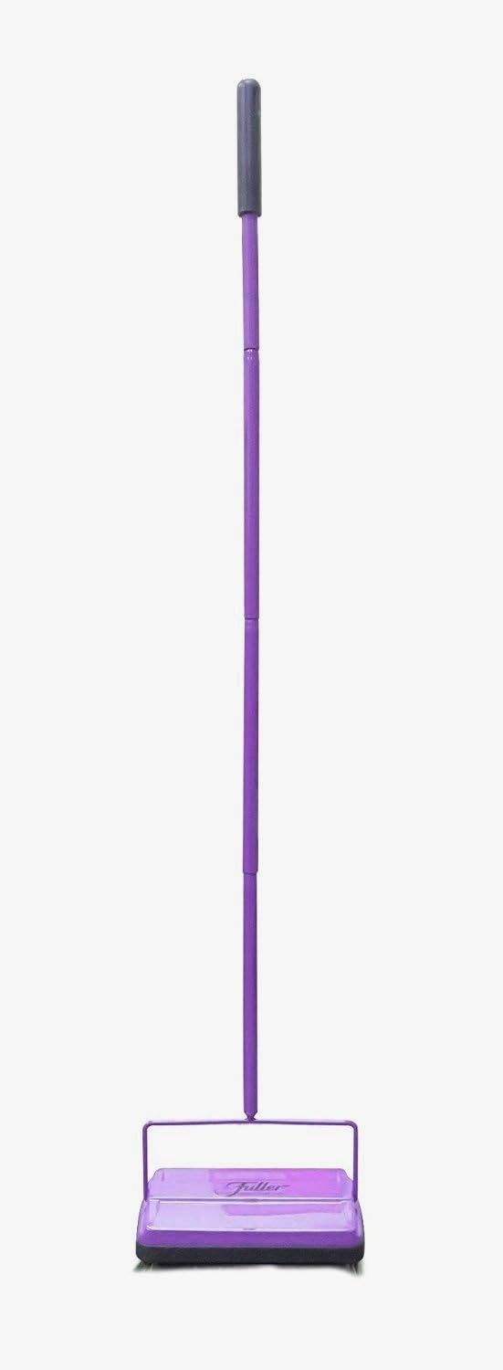 Fuller Brush 17032 Electrostatic Carpet & Floor Sweeper - 9″ Cleaning Path - Lightweight - Ideal for Crumby Messes - Works On Carpets & Hard Floor Surfaces - Purple