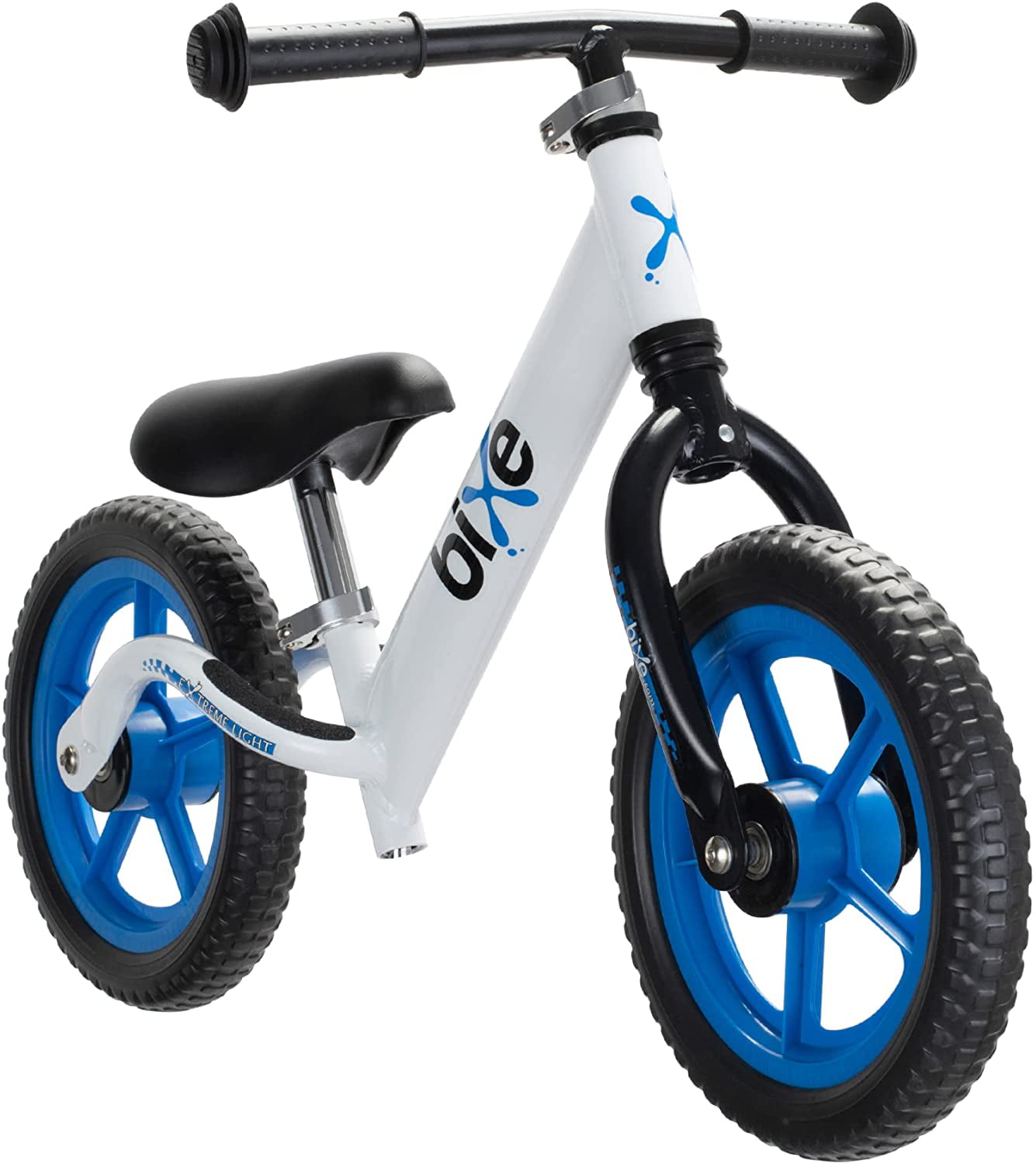 Bixe Aluminum Toddler Balance Bike Lightweight 12 No-Pedal Training Bike for Kids. Blue