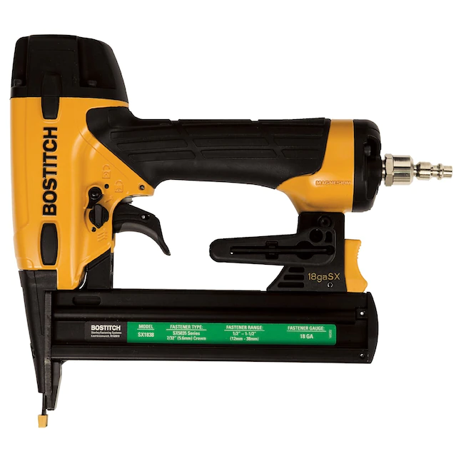 Bostitch  18-Gauge 7/32-in Narrow Crown Finish Pneumatic Stapler (SX1838K)