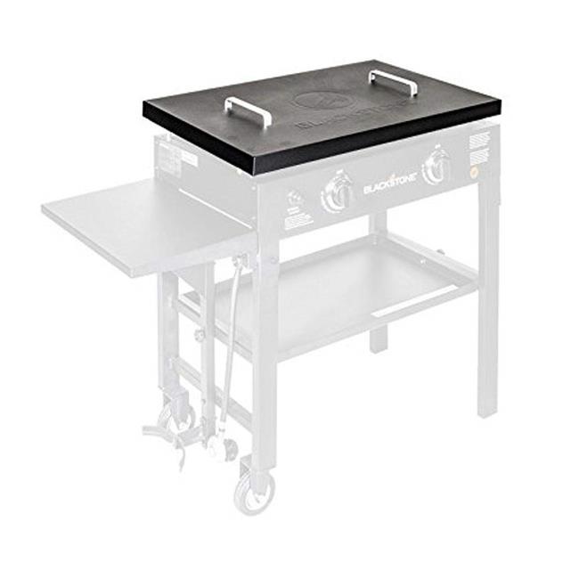 28 in. Griddle Hard Cover Grill Accessory. Black
