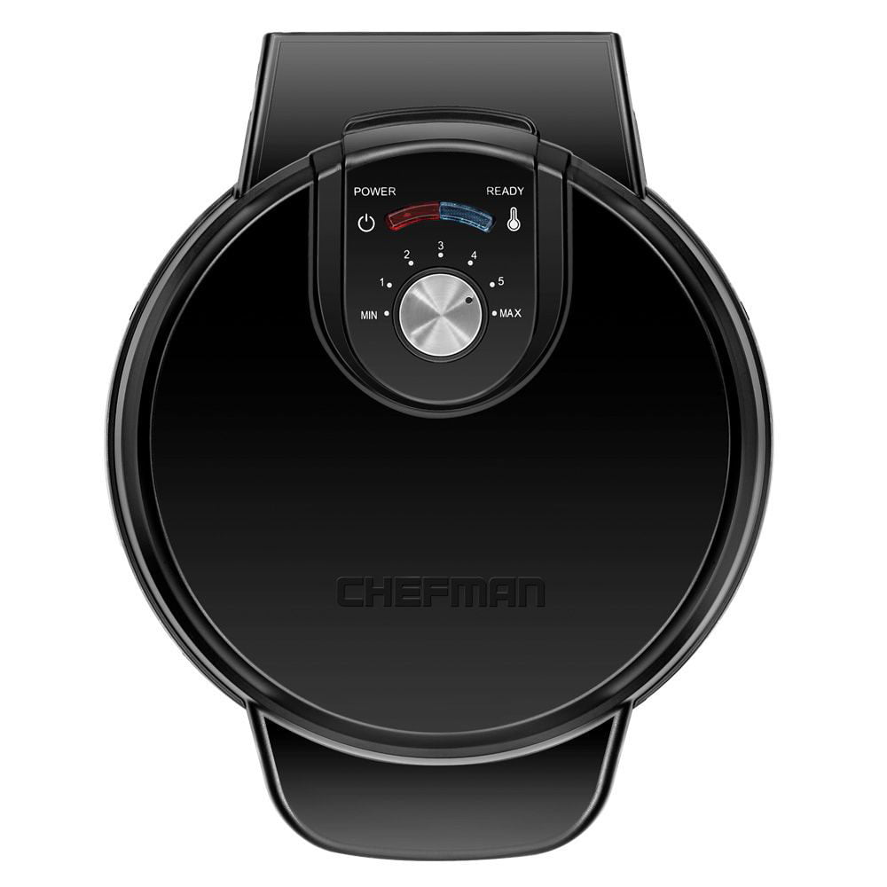 Chefman Anti-Overflow Belgian Waffle Maker. Black