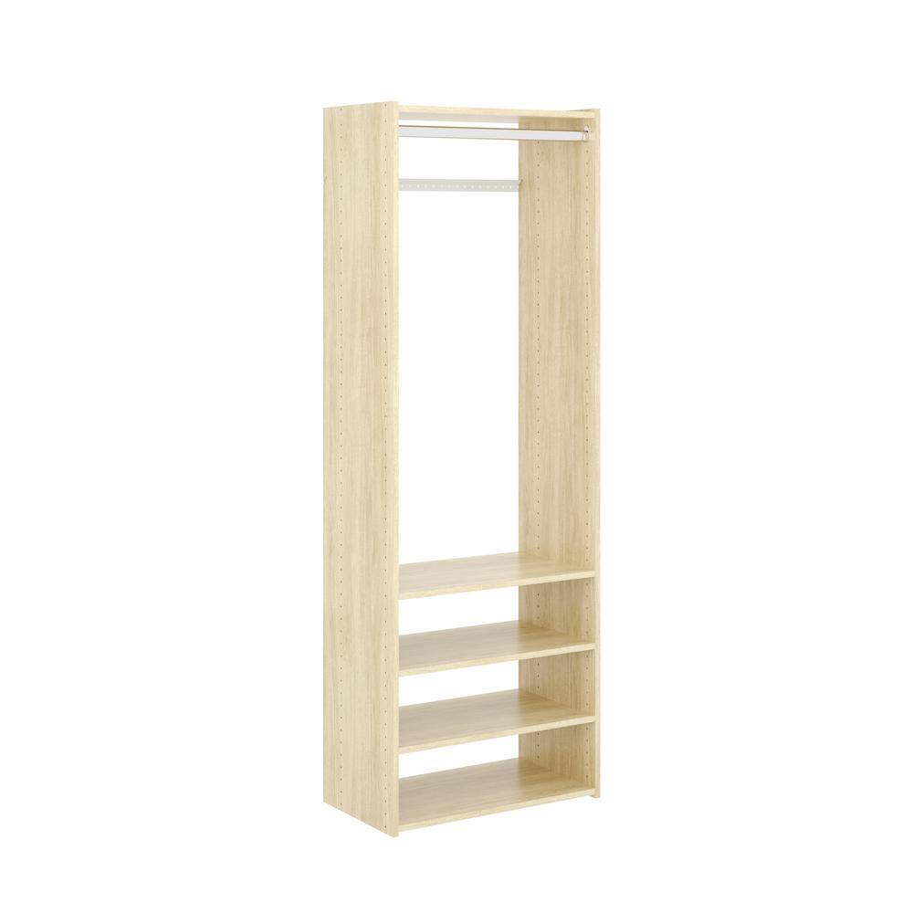 Closet Evolution HG27 Select 25.125 in. W Harvest Grain Wood Closet System