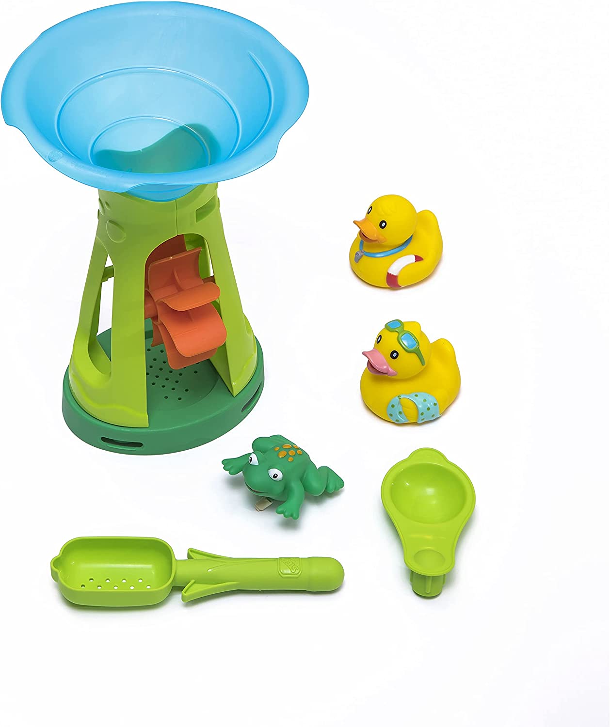 Step2 Duck Dive Kids Water Table with Water Tower & 5-Pc Accessory Set – Multicolor