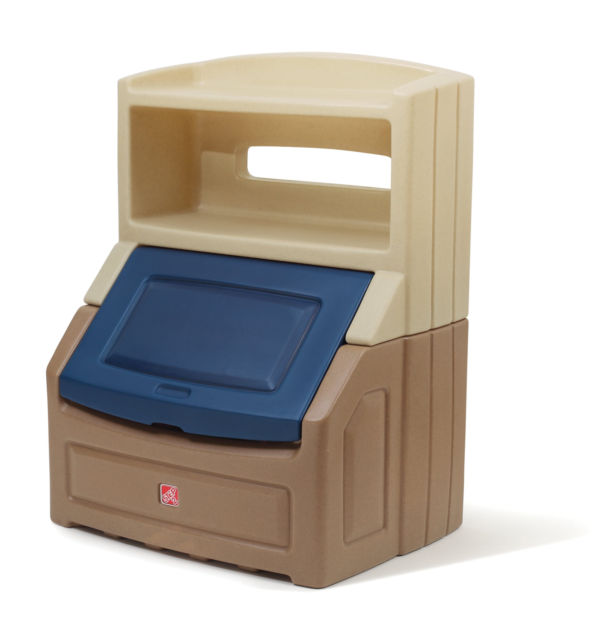 Step2 Lift Hide 38″H Kids Plastic Storage Bookcase and Toy Box