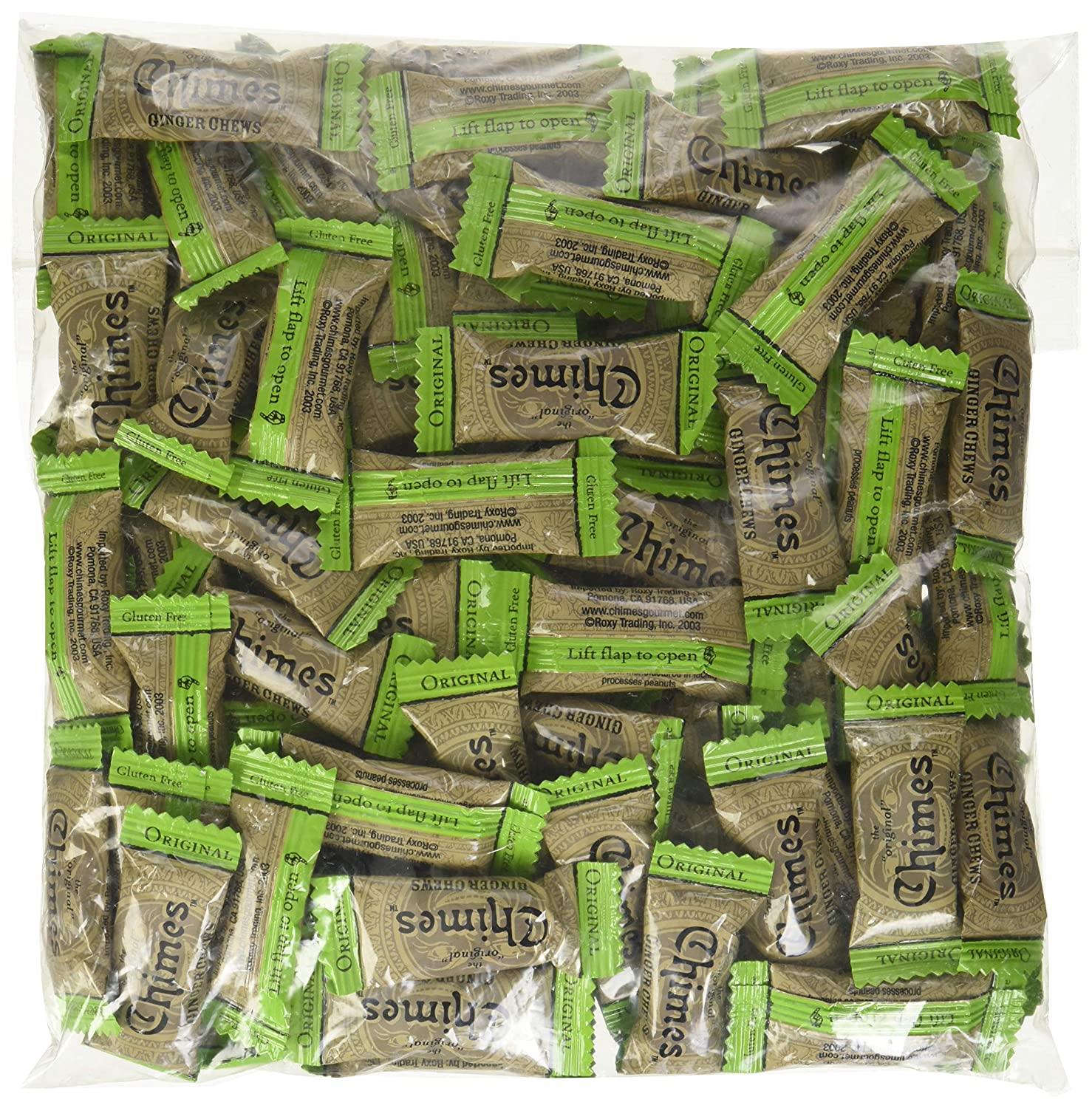 Chimes Original Ginger Chews. 1-pound bag