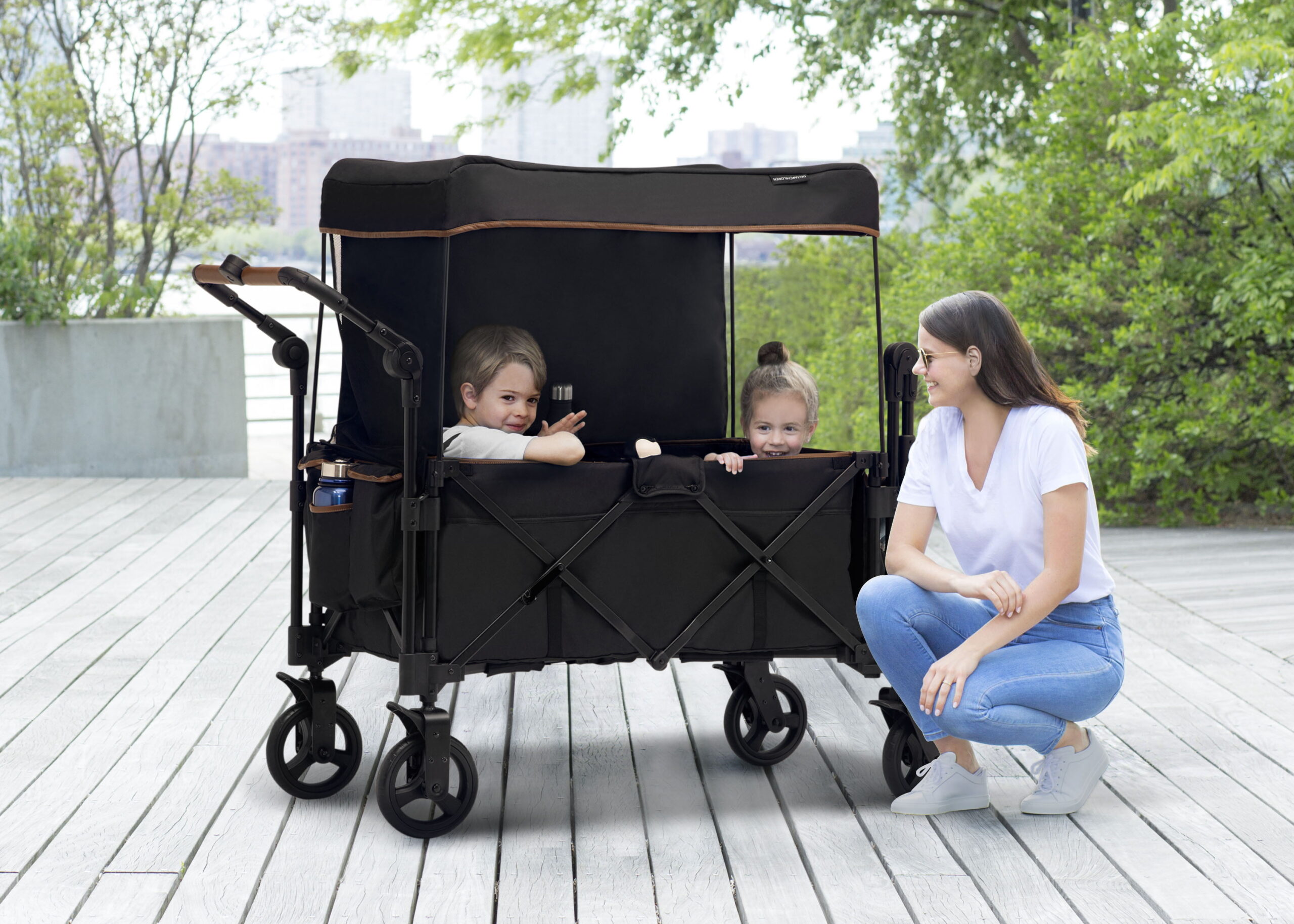 Delta Children Hercules Stroller Wagon. Black