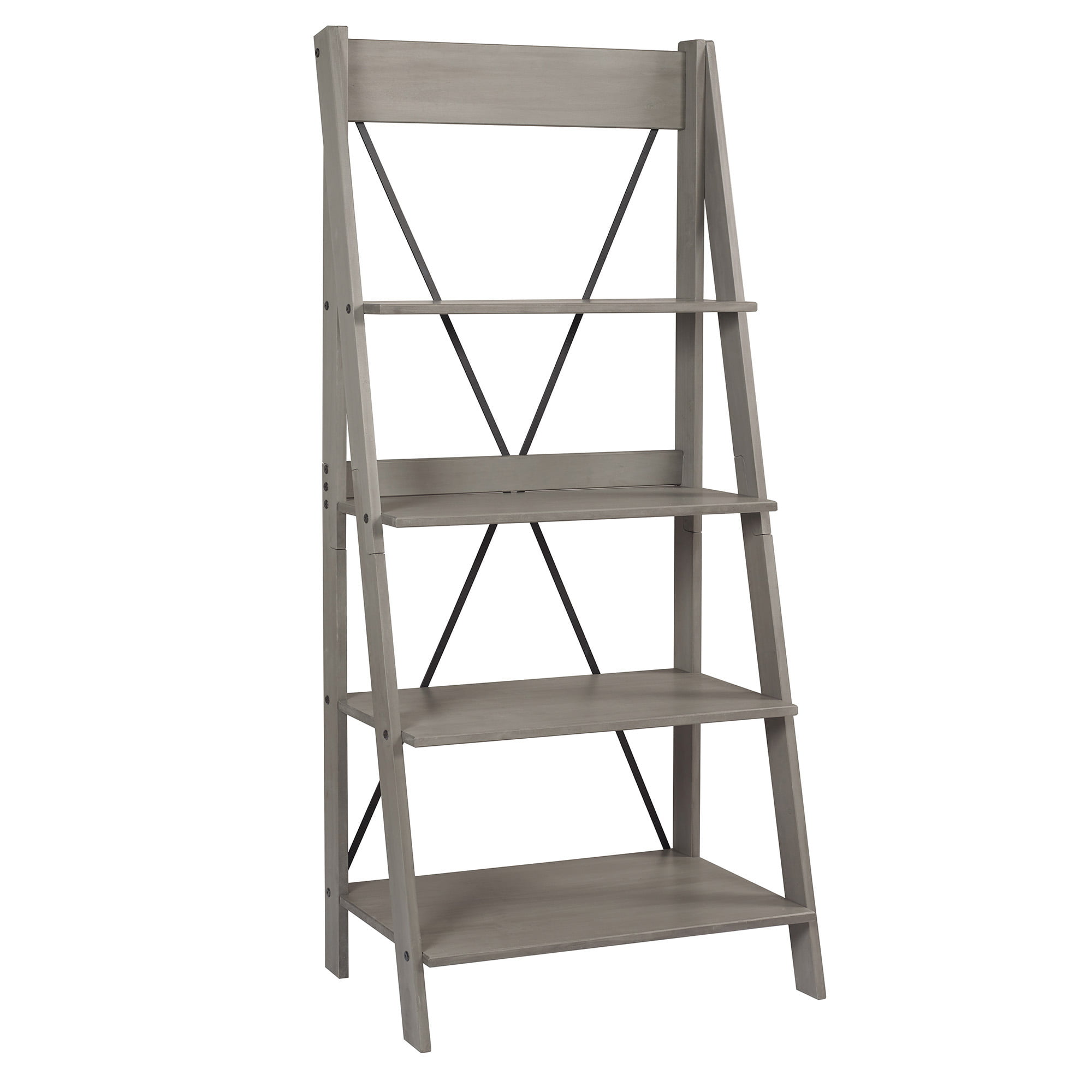 Manor Park Lid 18.25″W x 31″L x 68″H 4-Shelf Freestanding Shelves. Gray