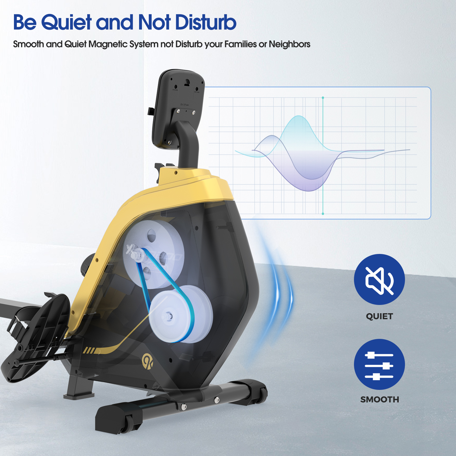 Pooboo Row Machine Magnetic Rowing Machine Indoor Foldable Rower with 16 Level Adjustable Quiet Magnetic Resistance. Ergonomic Seat & LCD Monitor Cardio Exercise Training Max Weight 350 lbs