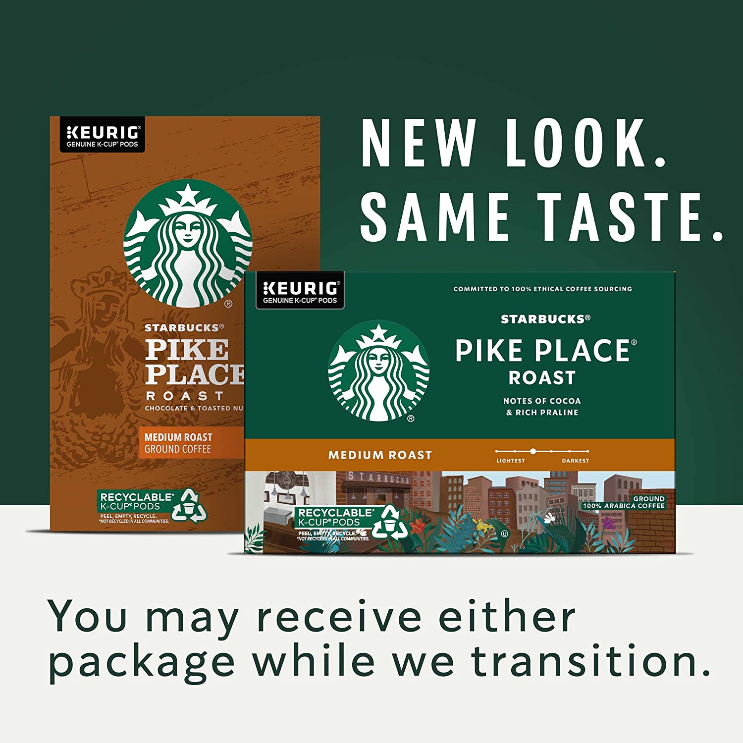Starbucks Pike Place Roast Coffee K Cups. Medium Roast Coffee 96-Count