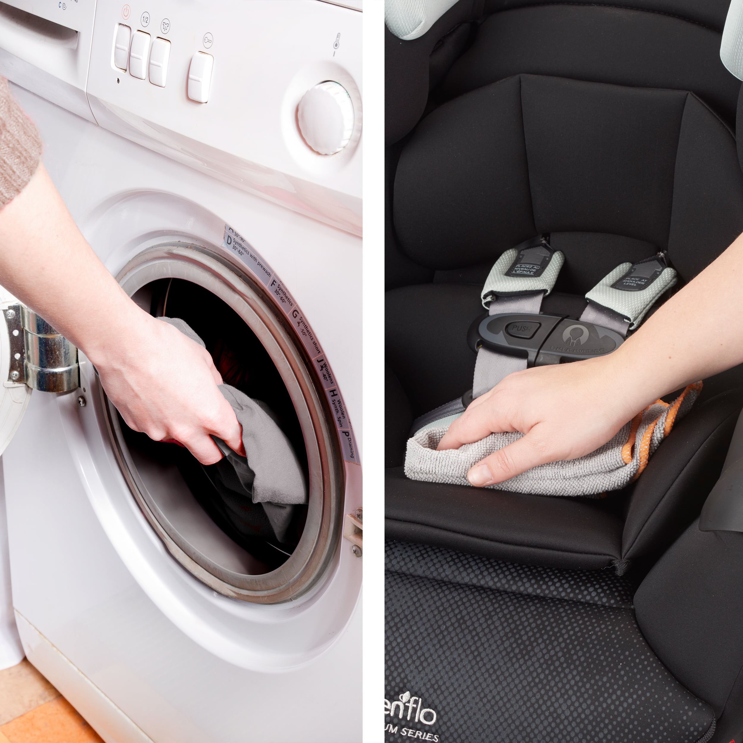 Evenflo Pivot Xpand Modular Travel System with SafeMax Infant Car Seat (Percheron Gray)