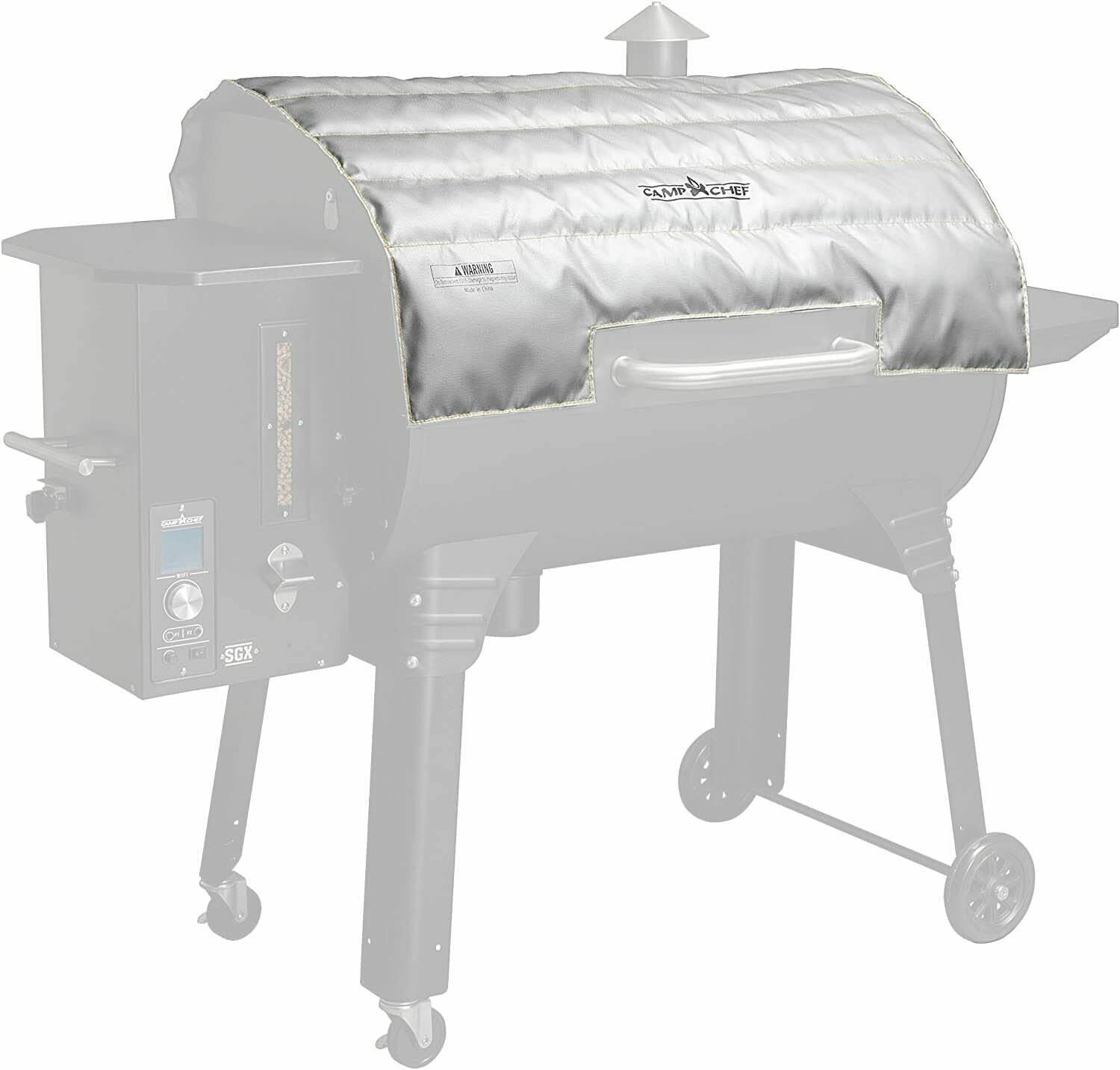 Camp Chef Pellet Grill Blanket. PG36BLKL. 36in Silver Color. Insulation for Cold Environments