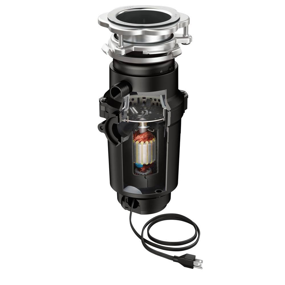 MOEN GXP50C Prep Series 1/2 HP Continuous Feed Garbage Disposal with Power Cord and Universal Mount