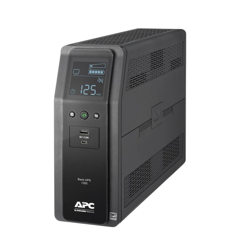 APC BN1350M2 Back-UPS Pro 1350VA Battery Backup/Surge Protector with 6 battery backup outlets. 4 surge protect outlets & 2 USB ports