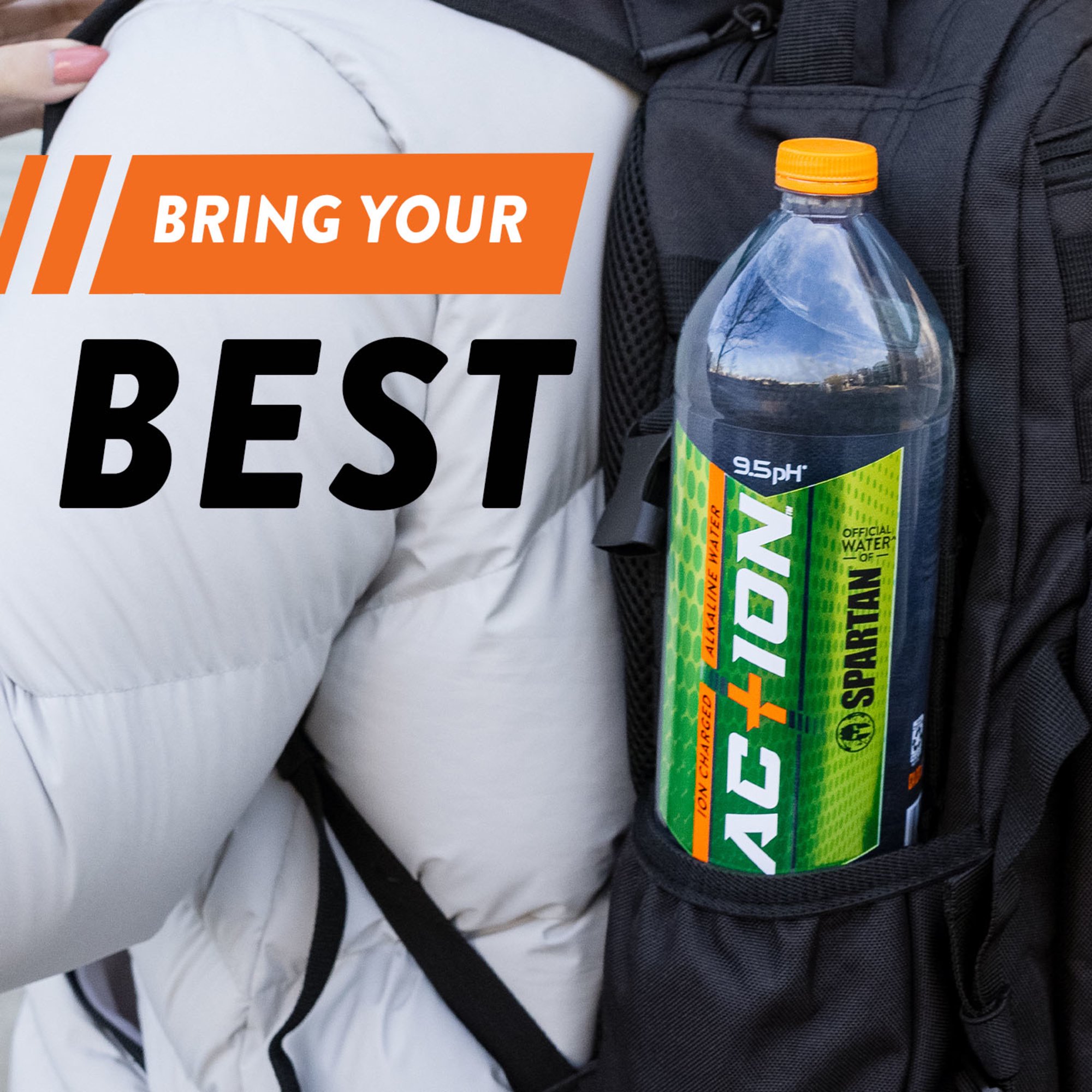 Ac+ion Ion Charged Alkaline Water 1 Liter Water Bottle 12 Pack Clear