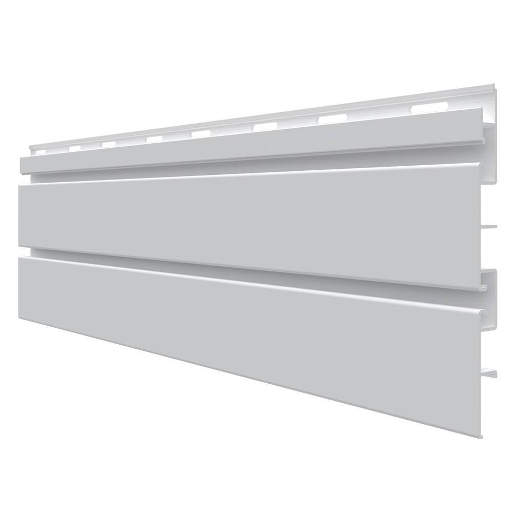 Trusscore 702002000 8 ft. PVC SlatWall Panel White (7-Pack)
