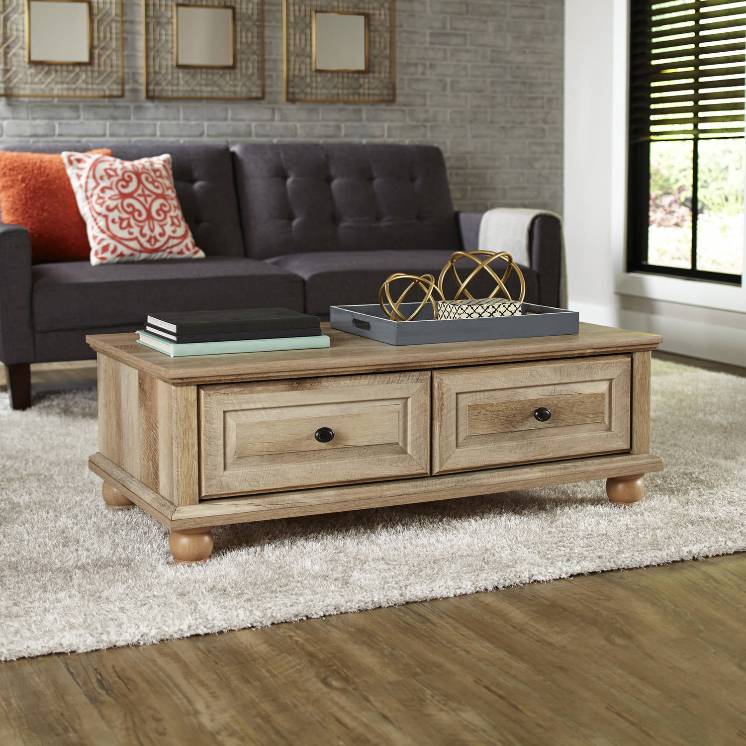 Better Homes & Gardens Crossmill Coffee Table. Weathered Finish