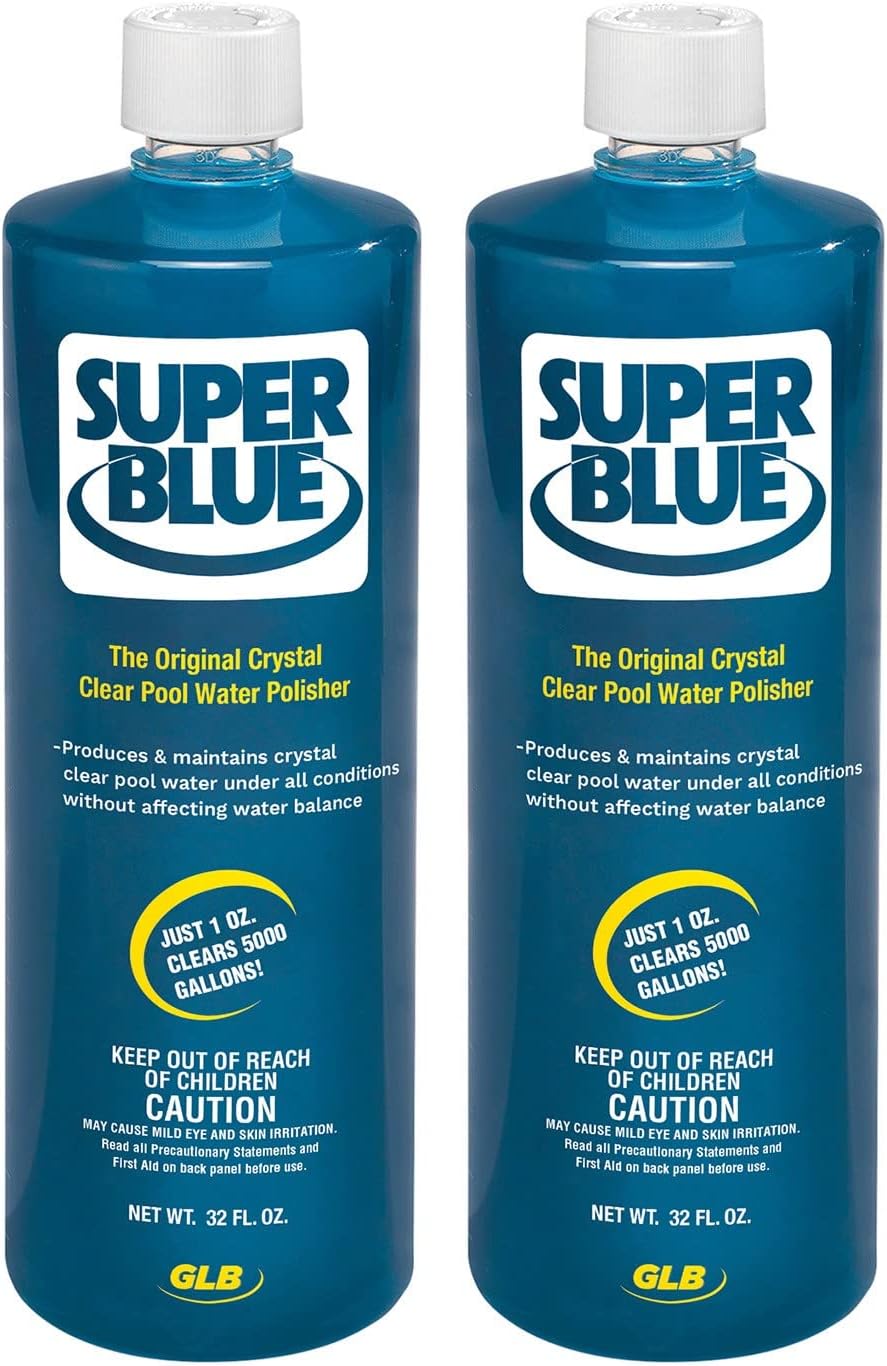 GLB 71205-SP-02BX Super Blue Pool Clarifier. 1-Quart. 2-Pack
