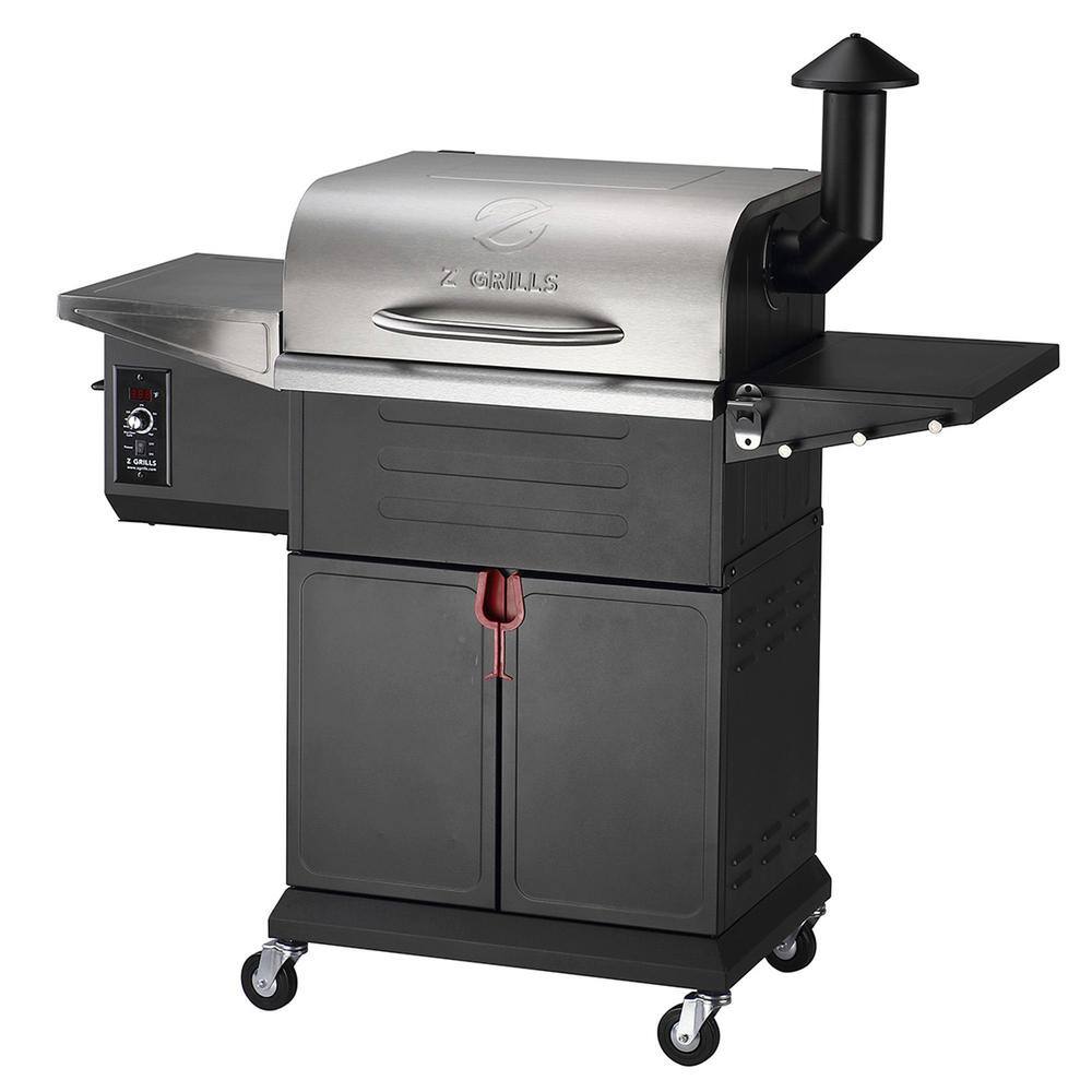 Z GRILLS ZPG-L600E 573 sq. in. Pellet Grill and Smoker. Stainless Steel