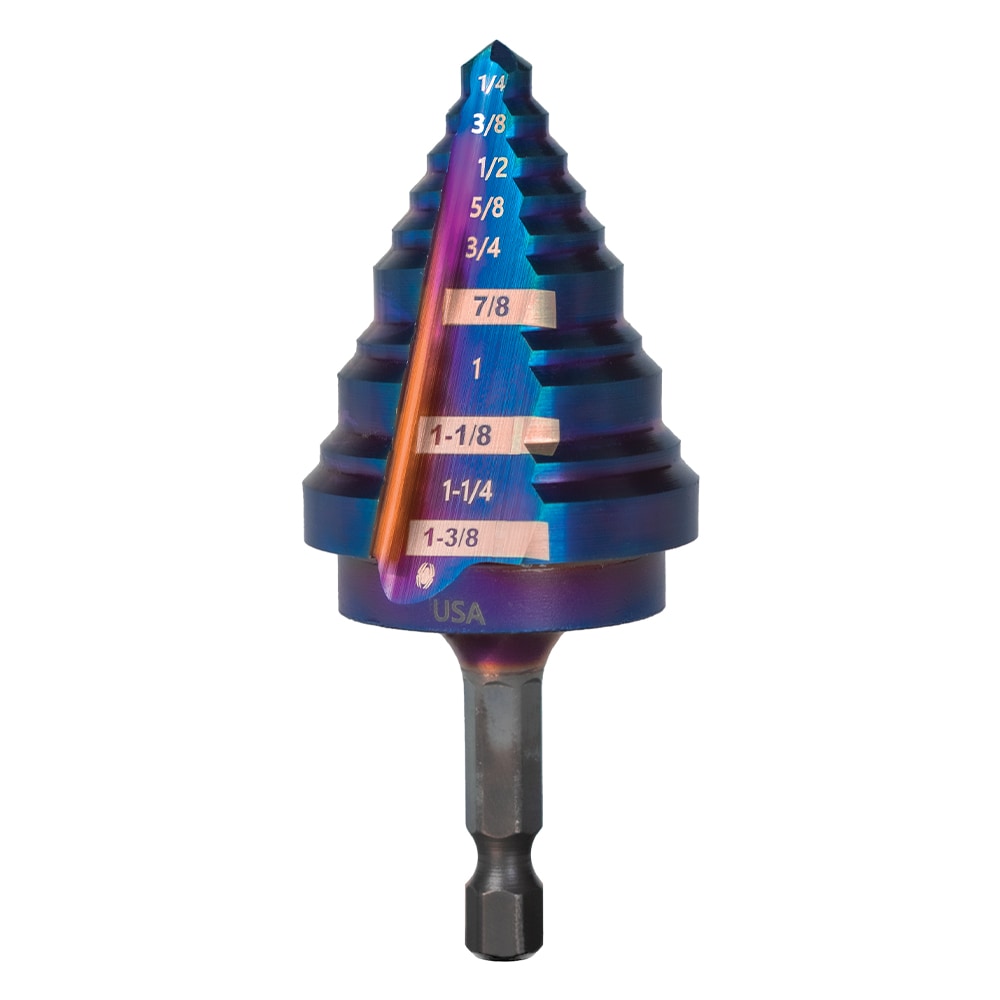 Spyder 1/4-in 10-Step Drill Bit (1/4-in to 1-3/8-in)