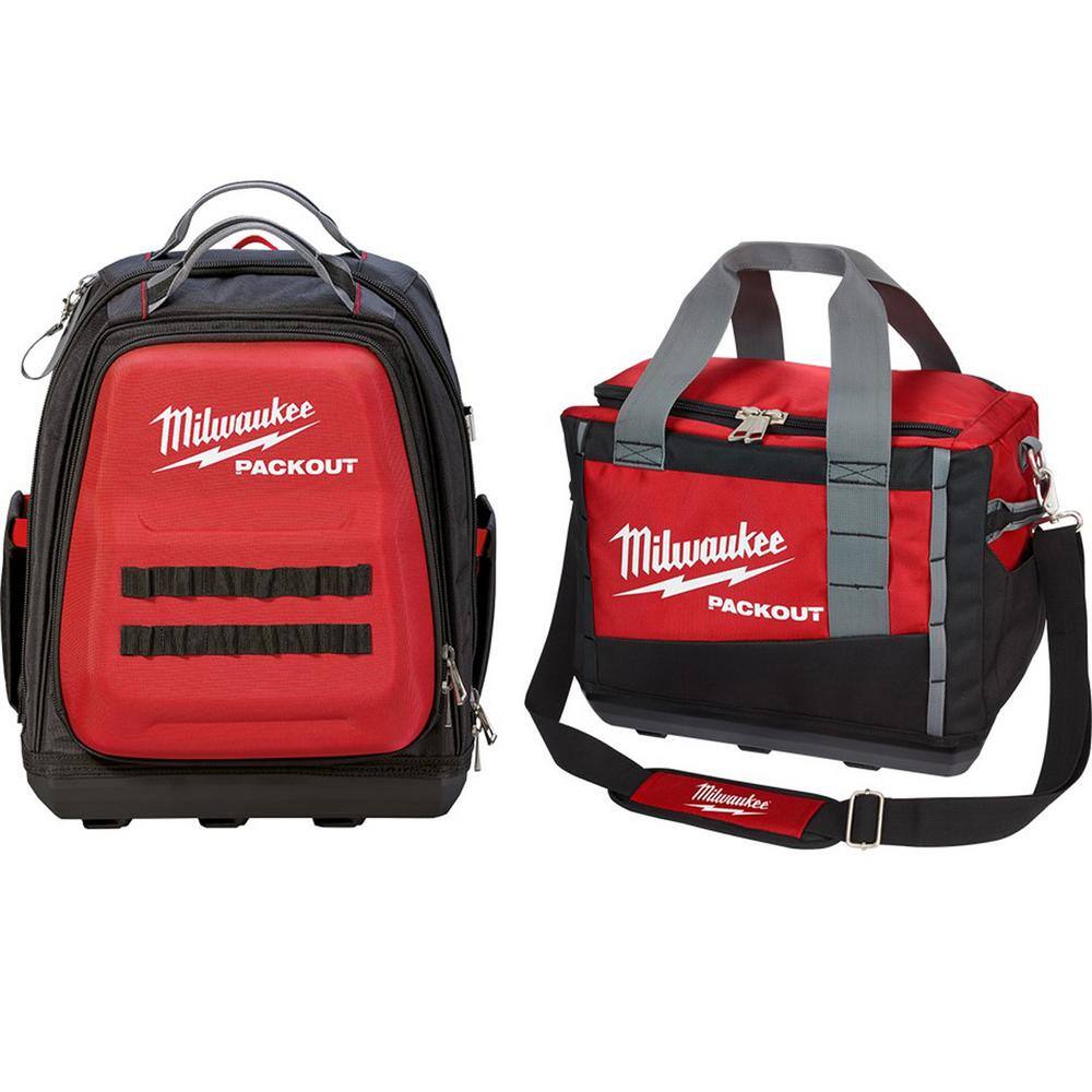 Milwaukee 48-22-8301-48-22-8321 15 in. PACKOUT Backpack with 15 in. Tool Bag