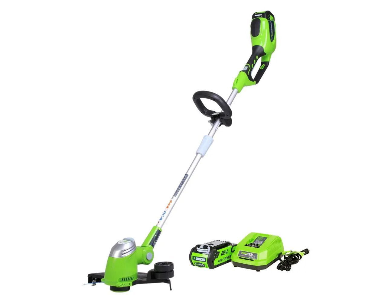 Greenworks 40V 13-inch Cordless String Trimmer/Edger with 20 Ah Battery and Charger. 21302