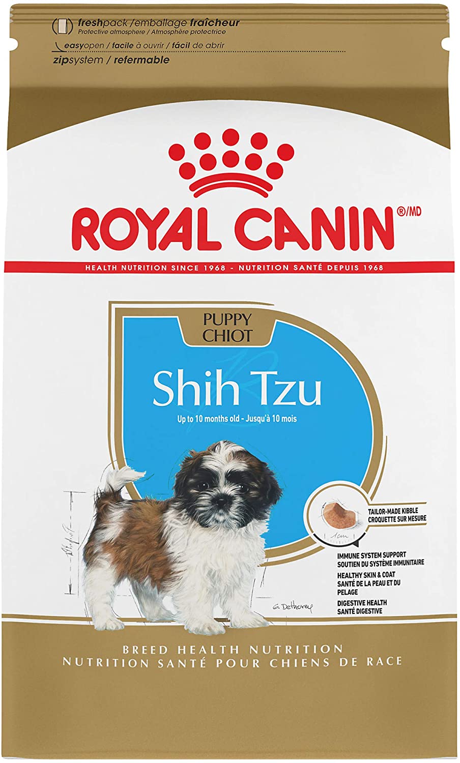 Royal Canin Shih Tzu Puppy Breed Specific Dry Dog Food. 2.5 lb. bag