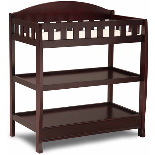 Delta Children Wilmington Changing Table with Pad. Espresso Cherry