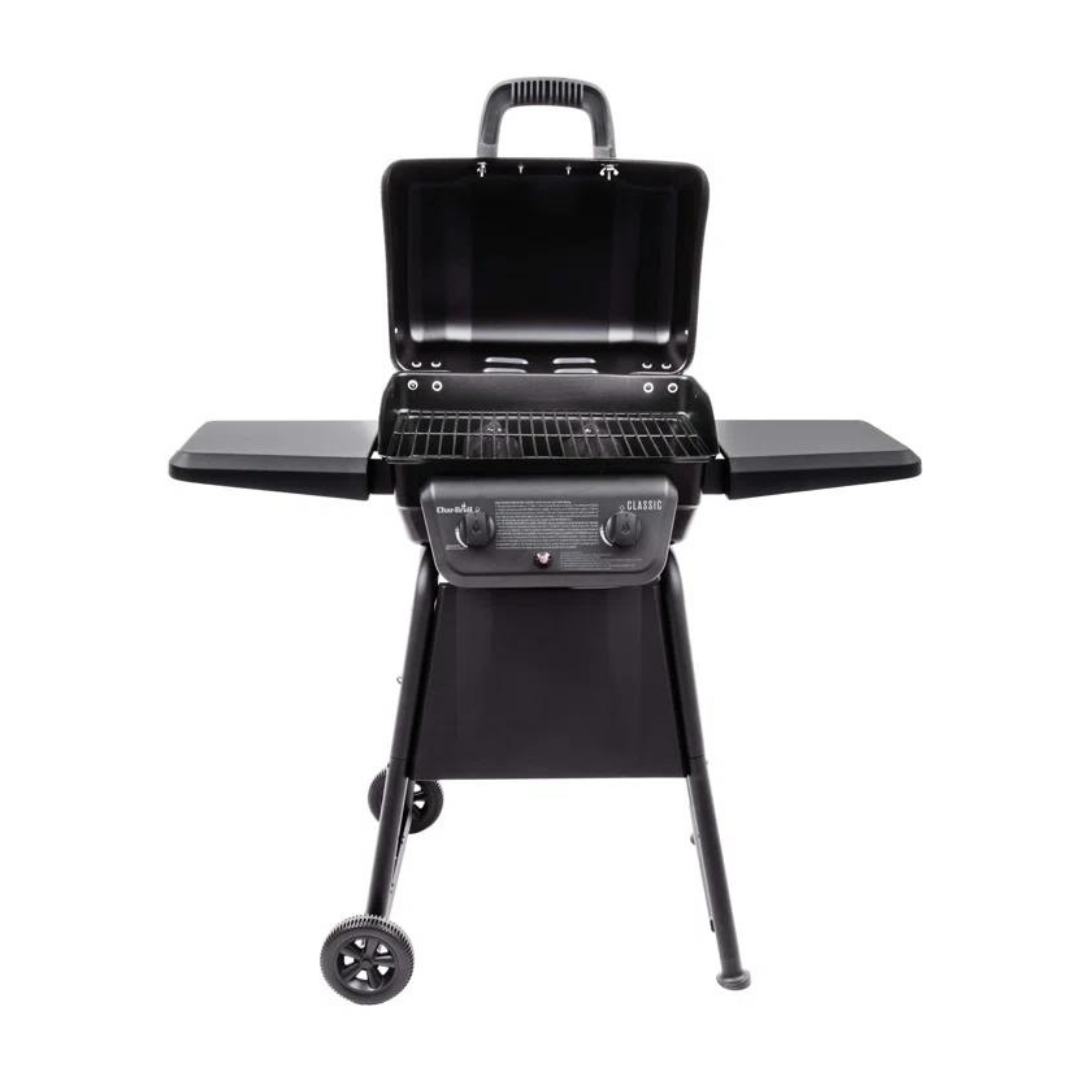 American Gourmet Char-Broil 2 - Burner Free Standing Liquid Propane 2000 BTU Gas Grill Side Burner