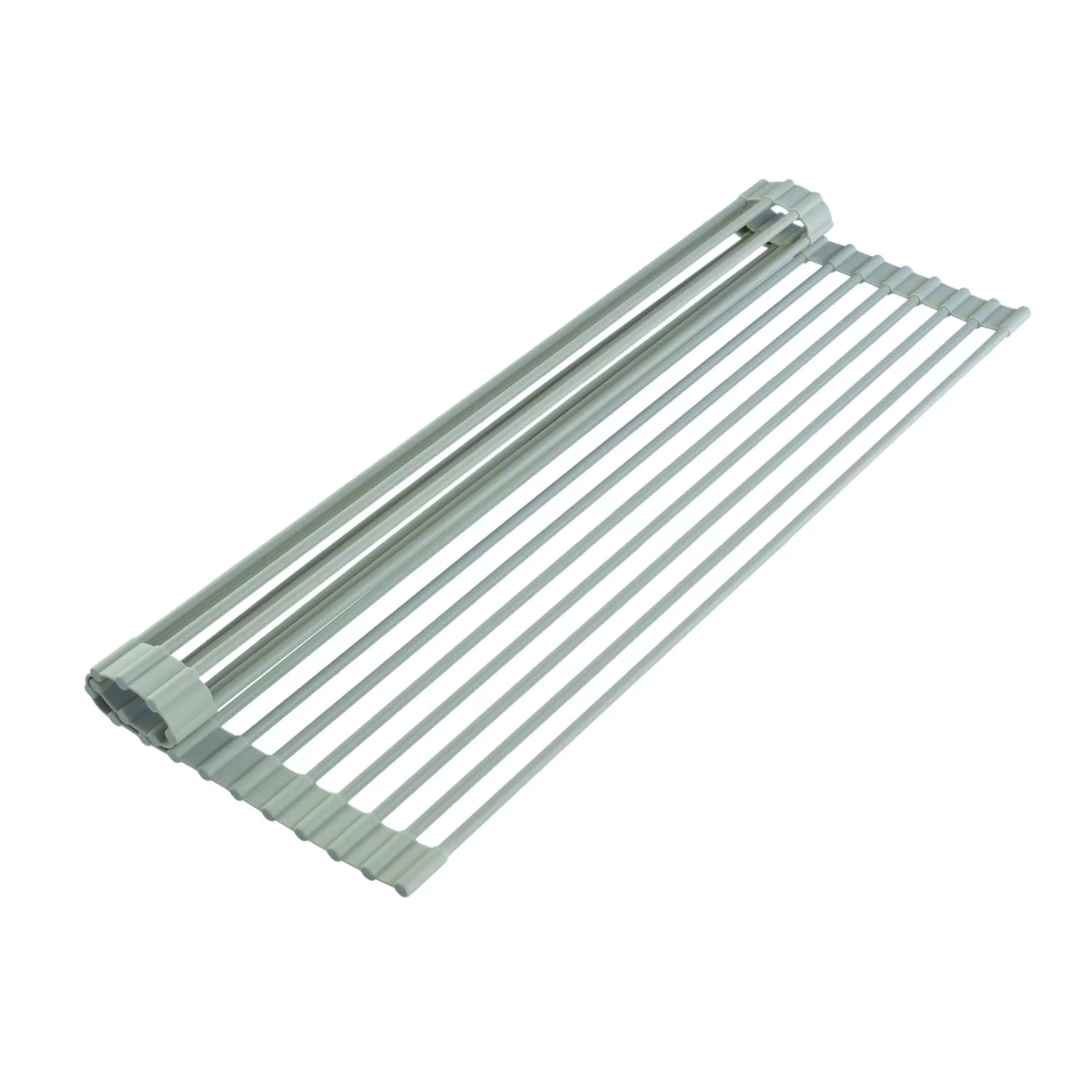 True & Tidy. Multi-Purpose Over The Sink Roll-Up Drying Rack. DR-881. Gray