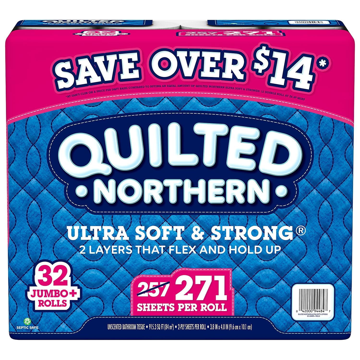Quilted Northern Ultra Soft & Strong Toilet Paper (32 rolls. 271 sheets/roll)