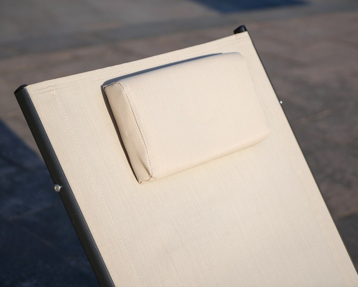 Moda Furnishings Rocking chair of 008 in beige Black Metal Frame Chaise Lounge Chair(s) with Tan Solid Seat