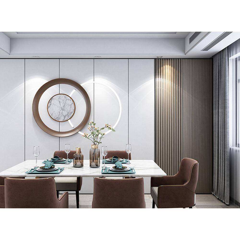 Ejoy CladdingPanel_WWC_0016 93 in. x 6 in x 0.8 in. Wood Solid Wall Cladding Siding Board in Smoked Oak Color (Set of 3 piece)