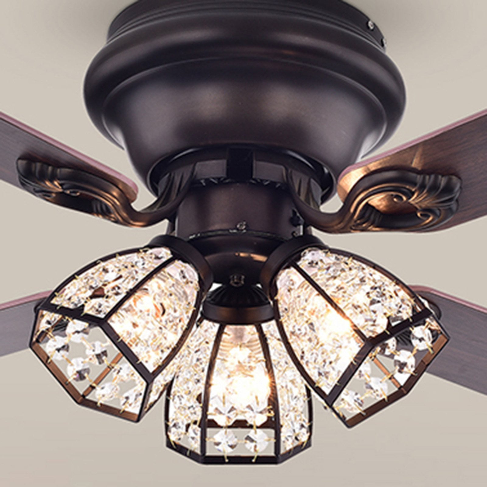 Warehouse of Tiffany Tarudor 42 in. Indoor Ceiling Fan with Light