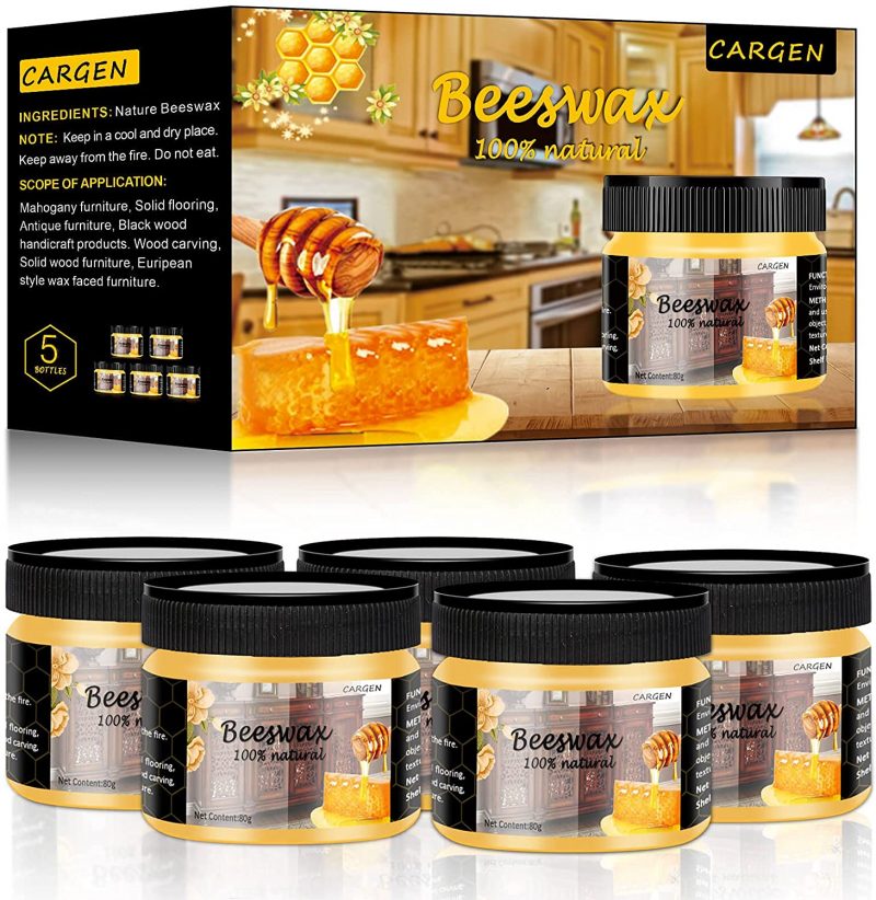 CARGEN Beeswax Furniture Polish. Wood Seasoning Beeswax for Furniture Wood Wax