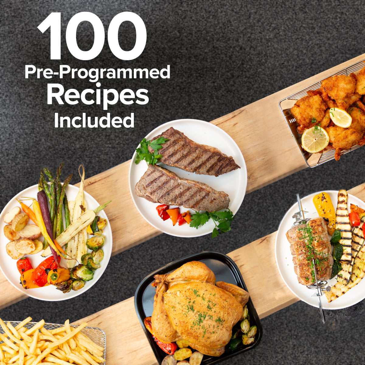 NuWave Brio 15.5-Quart Large Capacity Air Fryer Smart Oven. Powerful 1800W Multilayer Oven