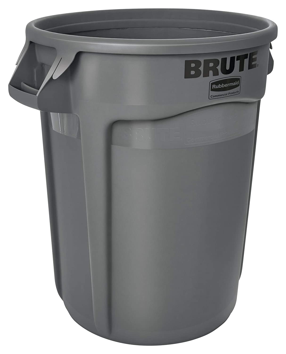 RuRubbermaid Commercial Products - BRUTE Heavy-Duty Trash/Garbage Can. 32 Gallon. Gray
