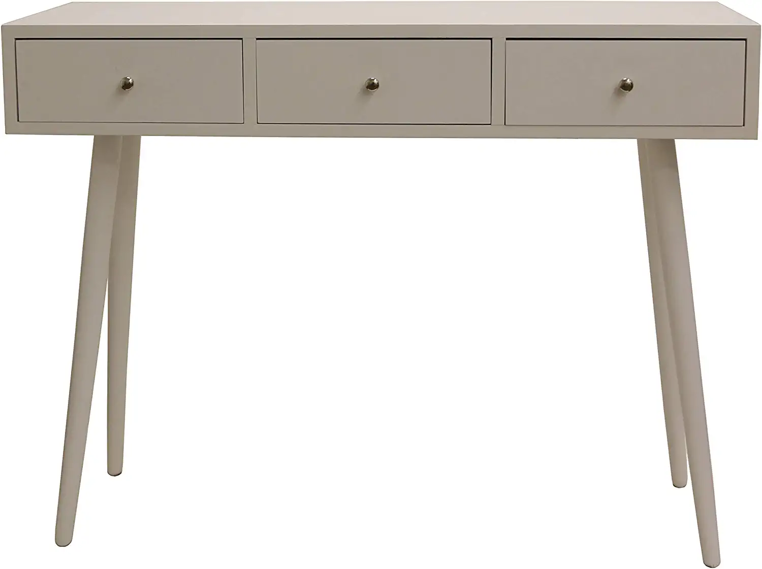 Decor Therapy  Mid Century Midcentury Gloss White Console Table