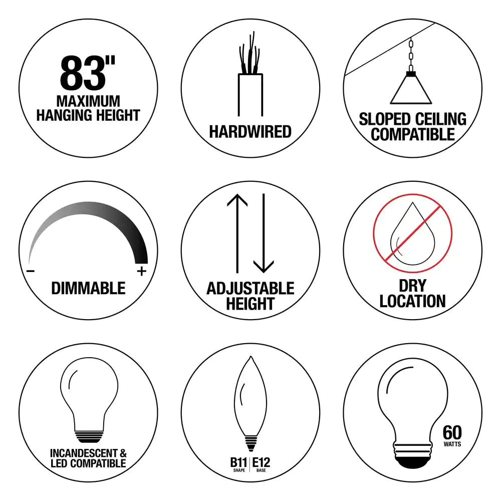 Home Decorators Collection Sarolta Sands 5-Light Antique Silver Orb Chandelier for Dining Room