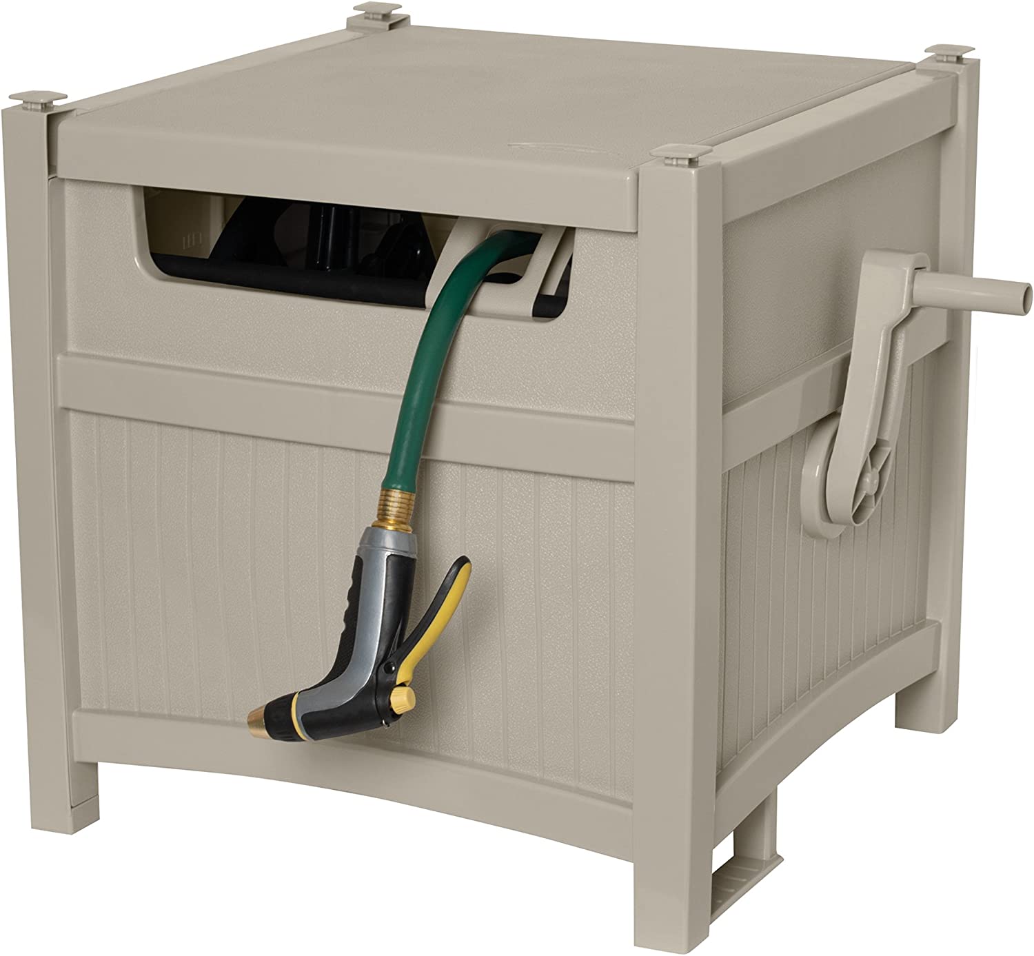 Suncast CPLPTK200D 225 ft. Slide Trak Hideaway Hose Reel. Taupe