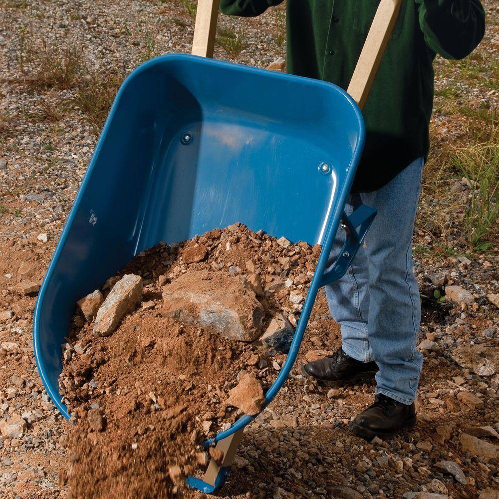 Jackson M5T22BB 5 cu. ft. Heavy Gauge Seamless Steel Wheelbarrow