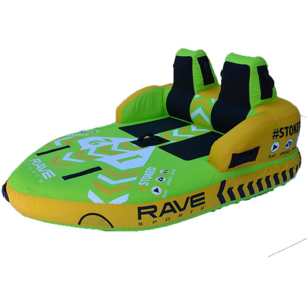 RAVE Sports 02644 #Stoked 61 in. x 82 in. Inflatable Boat Towable