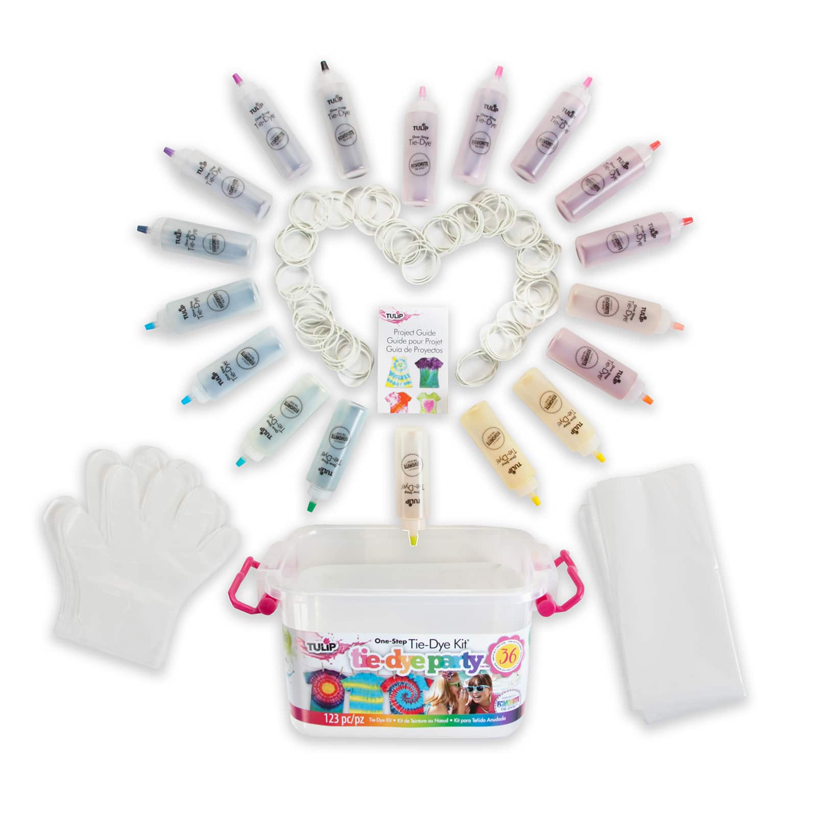 6 Pack: Tulip Tie-Dye Party One-Step Tie-Dye Kit