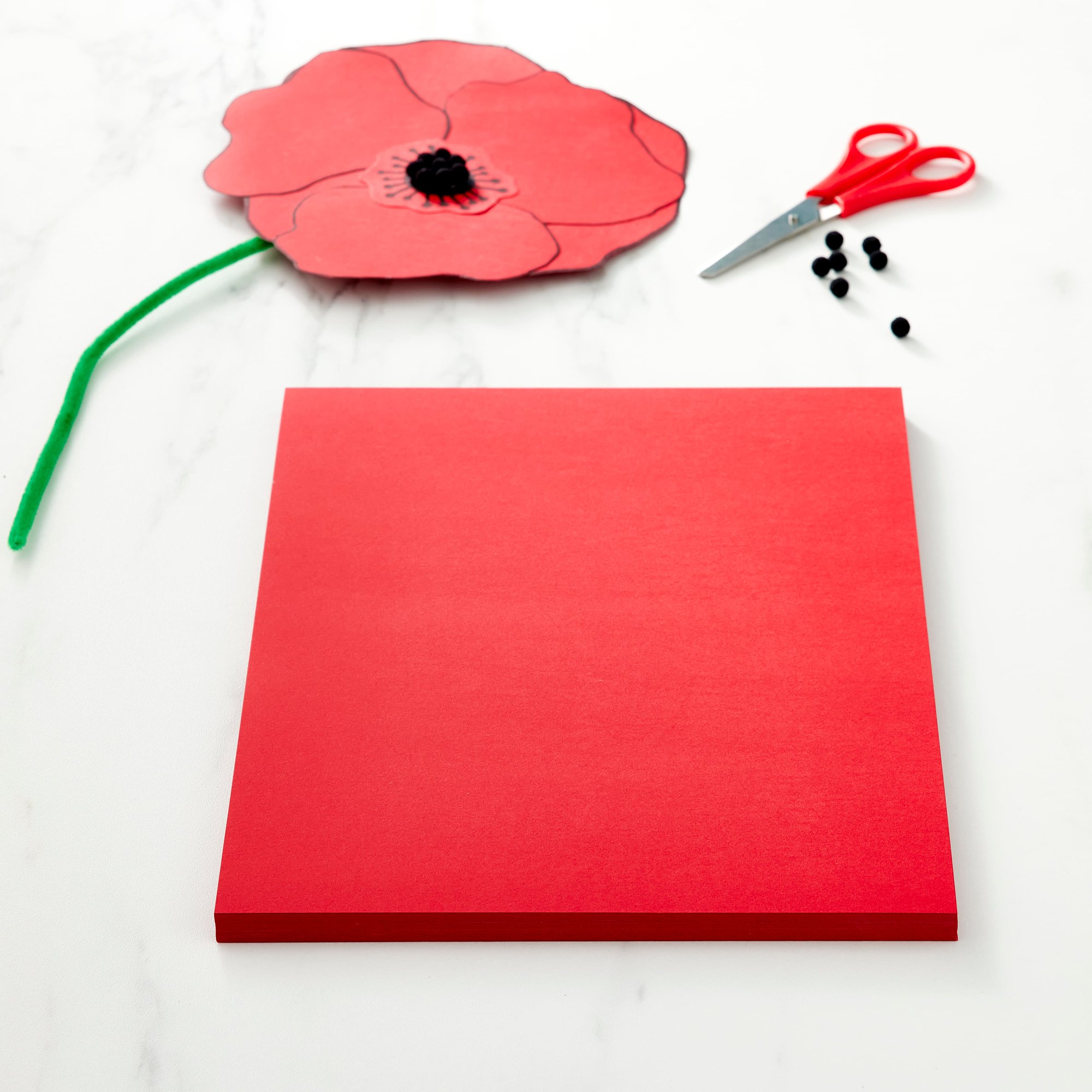 Recollections 12 Packs: 50 ct. (600 total) Red 8.5″ x 11″ Cardstock Paper