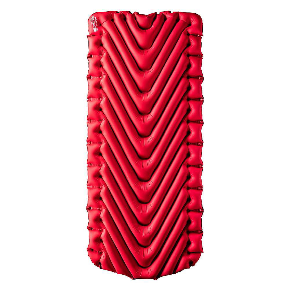 Klymit Insulated Static V Luxe Sleeping Pad. 76x30x3in. Red