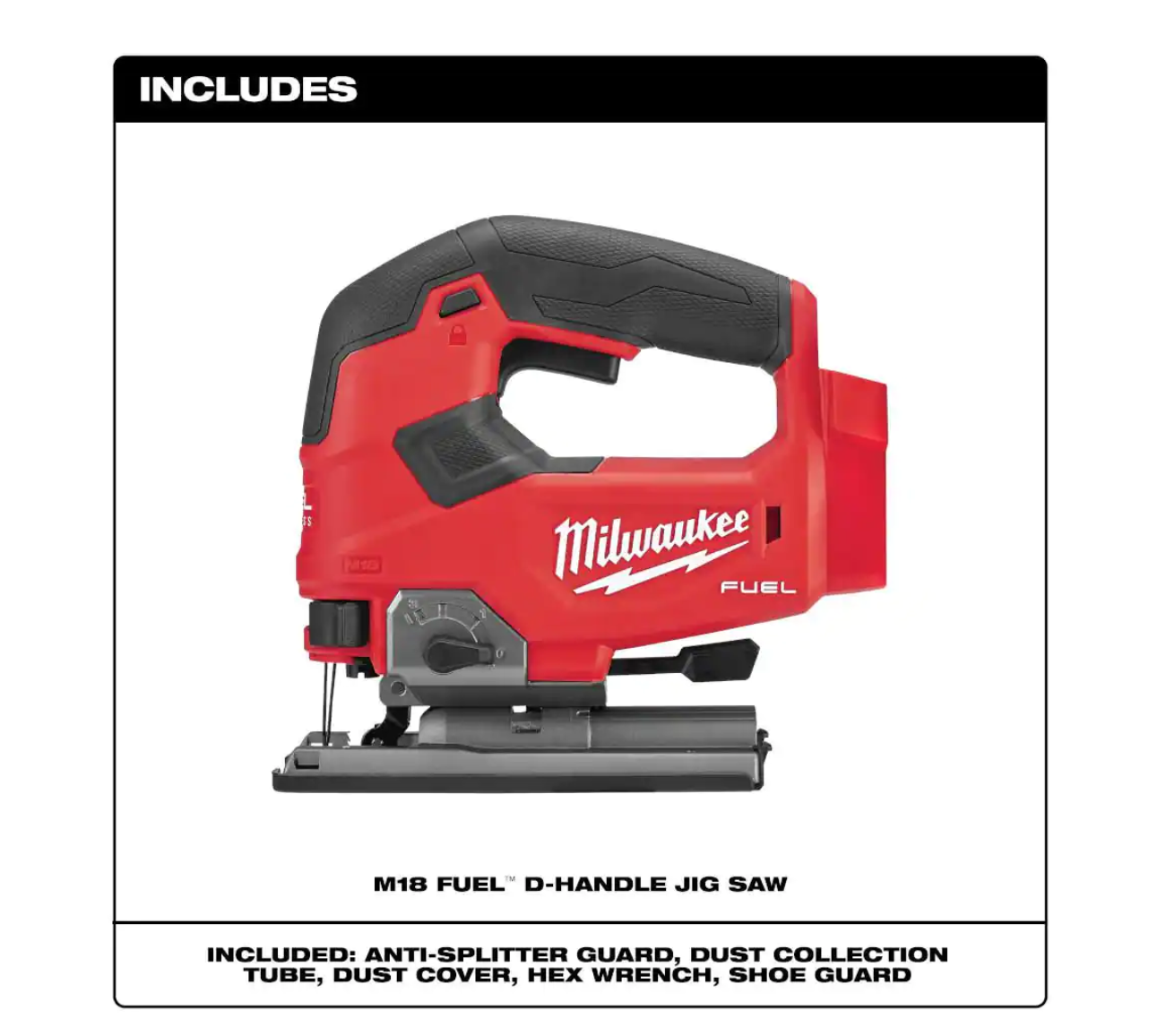 Milwaukee 2737-20 M18 FUEL 18-Volt Lithium-Ion Brushless Cordless Jig Saw (Tool-Only)