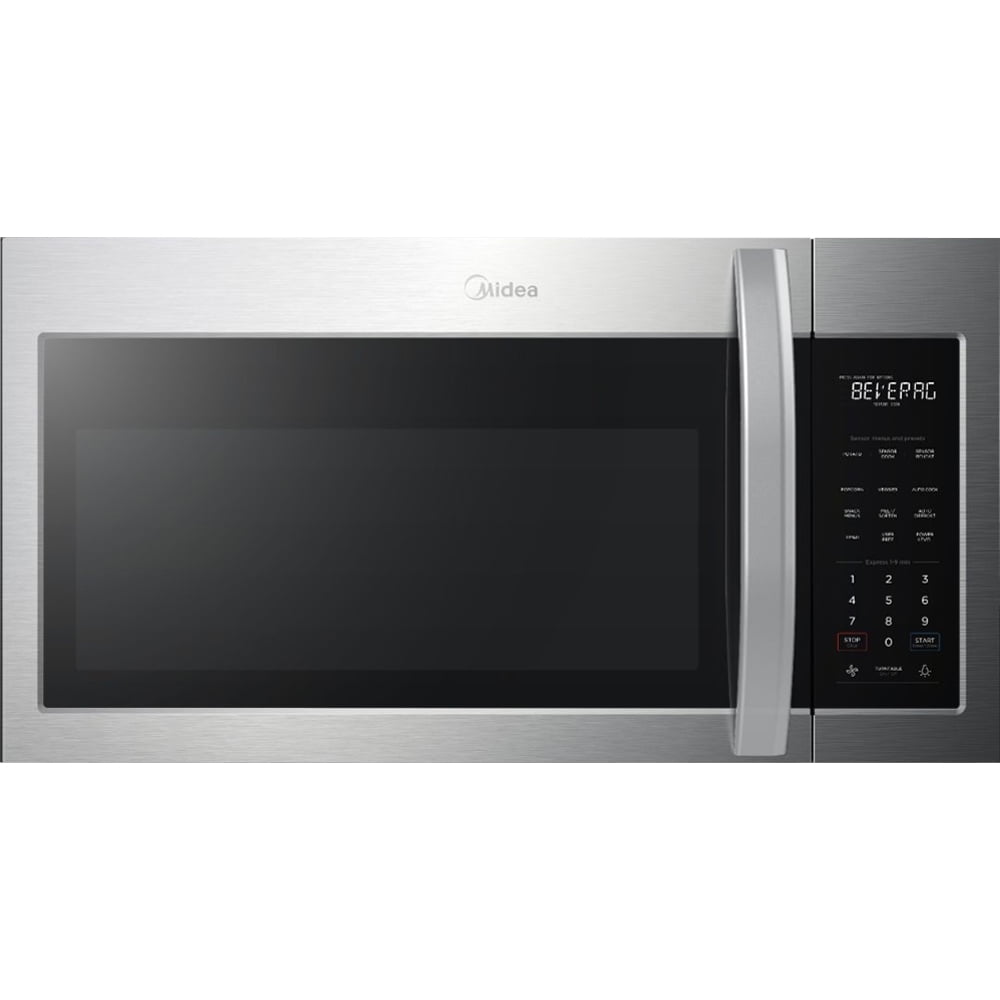 Midea 1.9 Cu. ft. 1000W 30″ Over-the-Range (OTR) Microwave. Stainless Steel