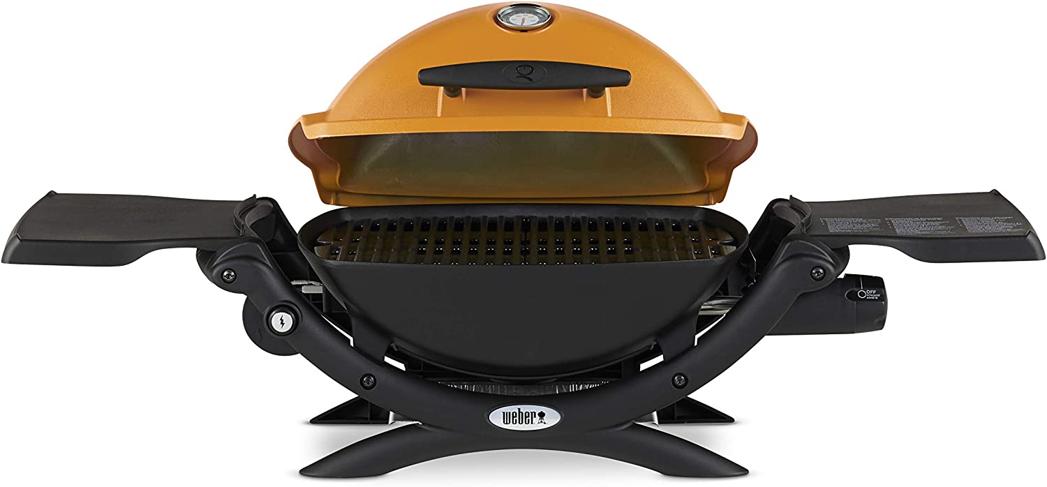 Weber Q1200 Liquid Propane Grill. Orange