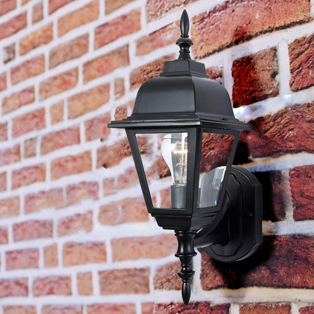 Design House Maple Street 1 Light Indoor/Outdoor Wall Light. Black