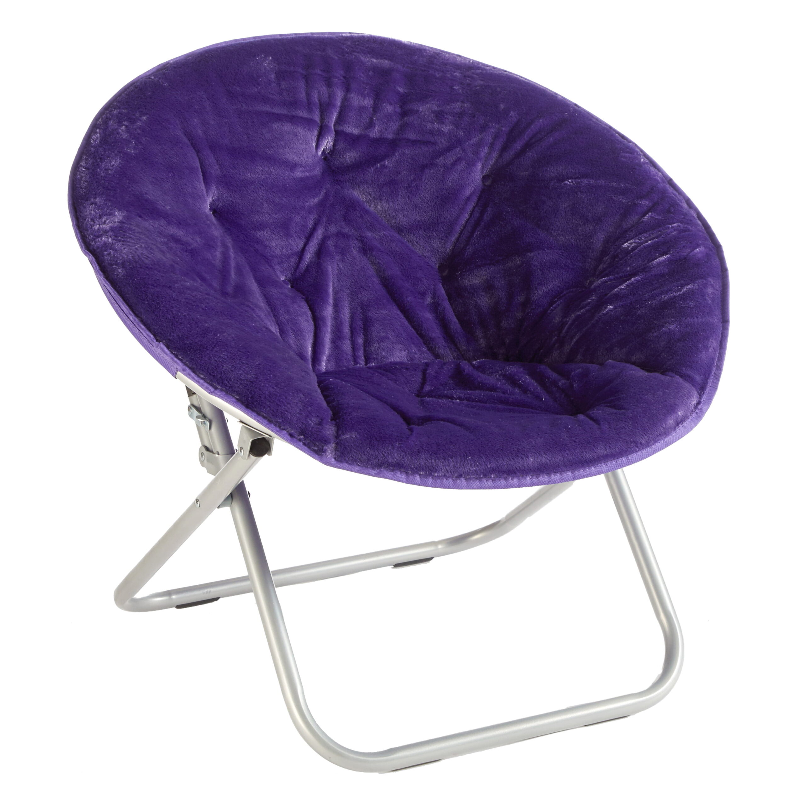 Mainstays Faux Fur Folding Chair. Purple